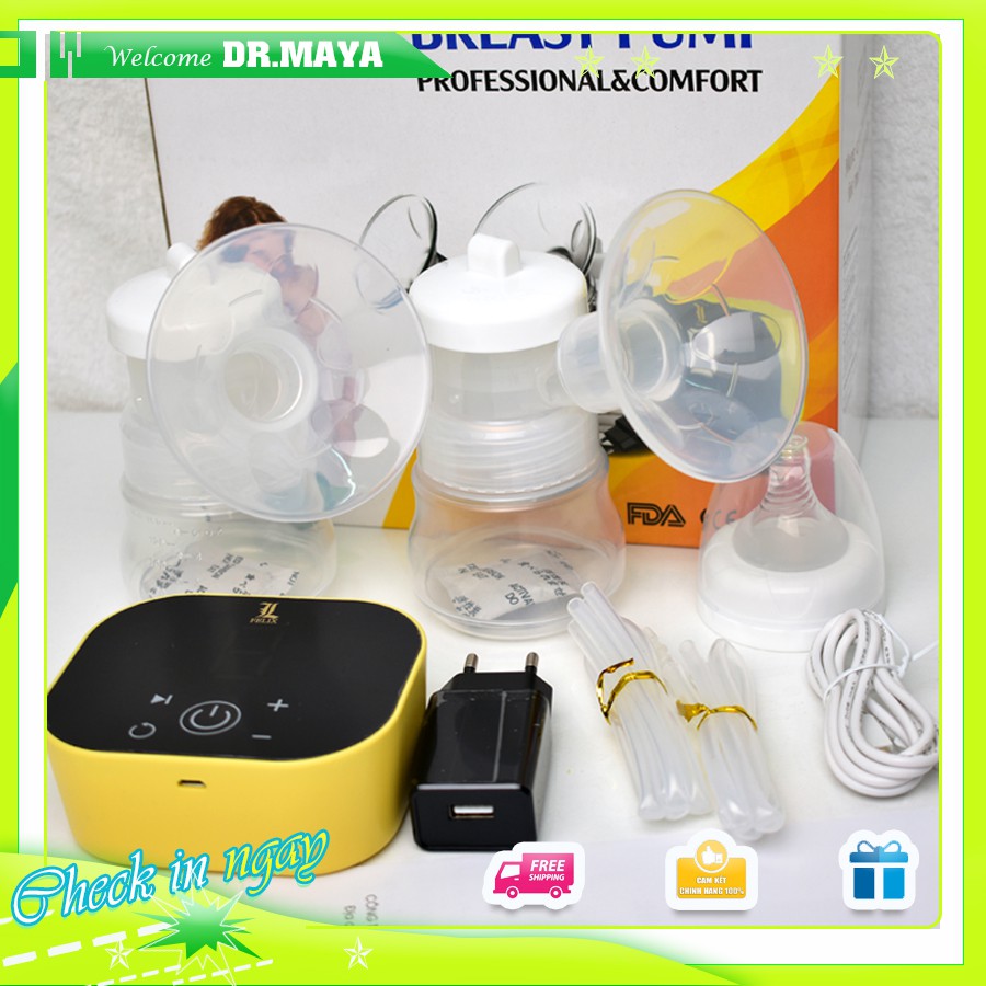 Máy hút sữa điện đôi giá rẻ Felix 9 Lạc lạc Dr.maya (bảo hành chính hãng 12 tháng)