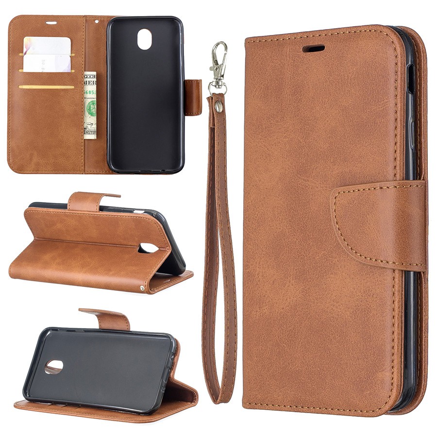 Bao nắp gập trơn màu cho điện thoại Samsung J3 Pro（2017）/J5 Pro（2017）/J7 Pro（2017） | BigBuy360 - bigbuy360.vn