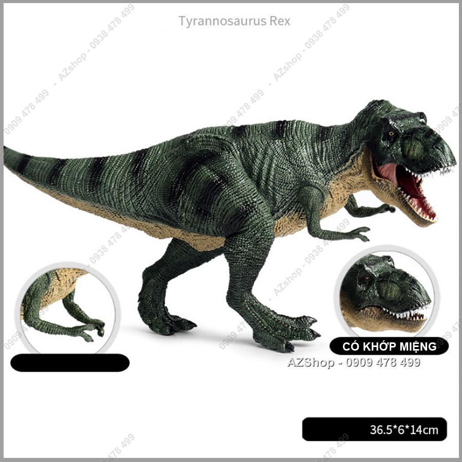 Mô Hình Khủng Long Bạo Chúa T-Rex  Tyranosaurus Săn Mồi - Xanh Lớn -7732.3