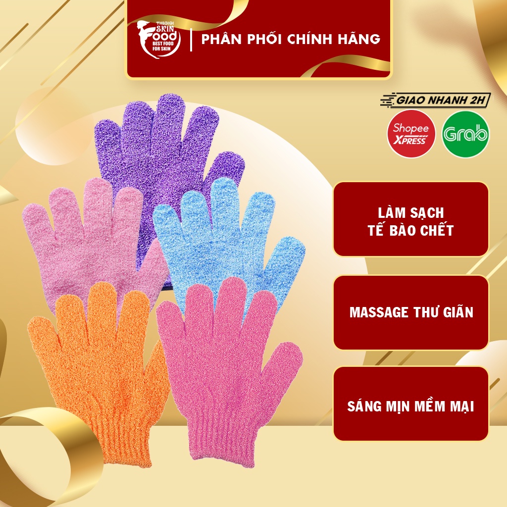 [HB GIFT] [HÀNG NHẬP KHẨU] Găng Tay Tẩy Da Chết Đa Năng Body Scrubber Glove