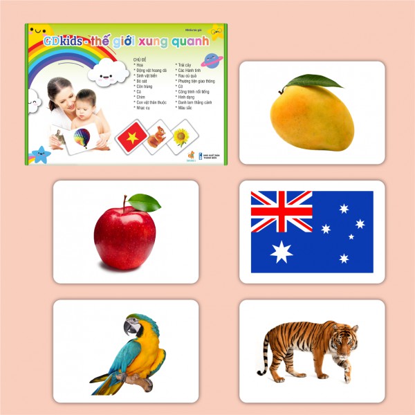 Flashcard - Combo kết hợp bộ thẻ Theo Phương Pháp Glenn Doman