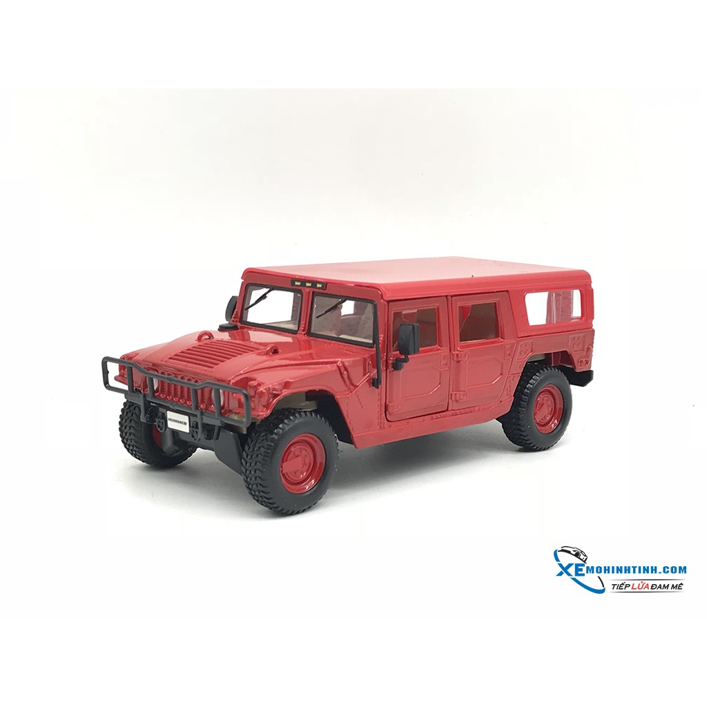 Xe Mô Hình Hummer 4 cửa Wagon 1:24 Maisto ( Đỏ )