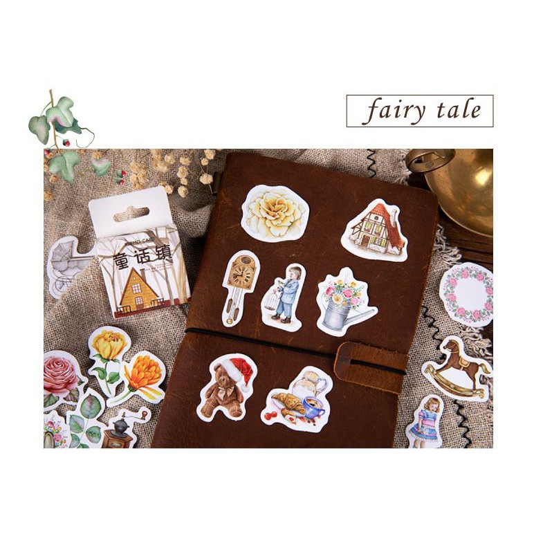 Bộ 46 Sticker Hàn Quốc Gia Đình dán trang trí E19