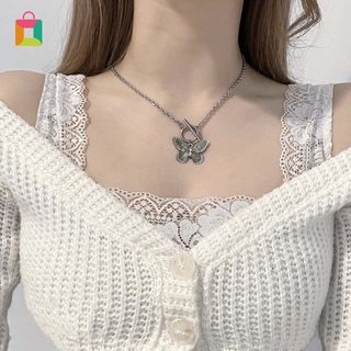 Dây Chuyền/Vòng Tay Kim Loại Mặt Hình Bướm Vintage/Kẹp Tóc Cho Nữ