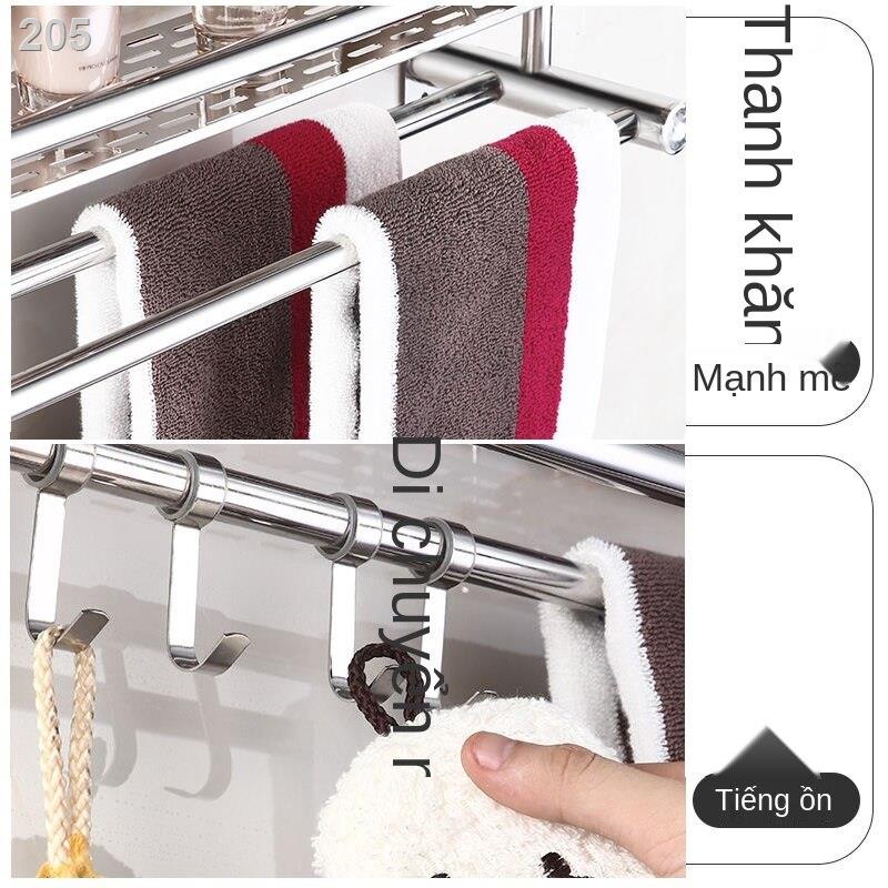 【bán chạy】Kệ phòng tắm để khăn nhà vệ sinh không đục lỗ Giá đỡ bằng thép gỉ Tay