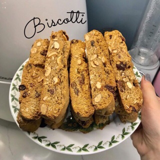 Bánh WHEY Biscotti ăn kiêng mix 3 vị: choco, matcha, vanilla