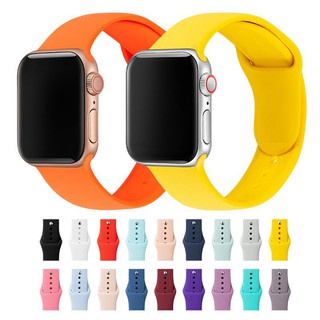 Silicone strap for Apple Watch iWatch Series 7 6 SE 5 4 3 2 1 41mm 45mm 38mm 42mm 40mm 44mm