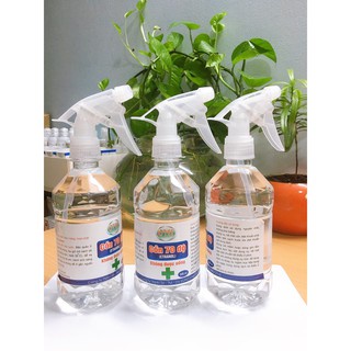 Cồn xịt sát khuẩn 500ml, cồn xịt khuẩn 70 độ có vòi xịt tiện lợi - CXK