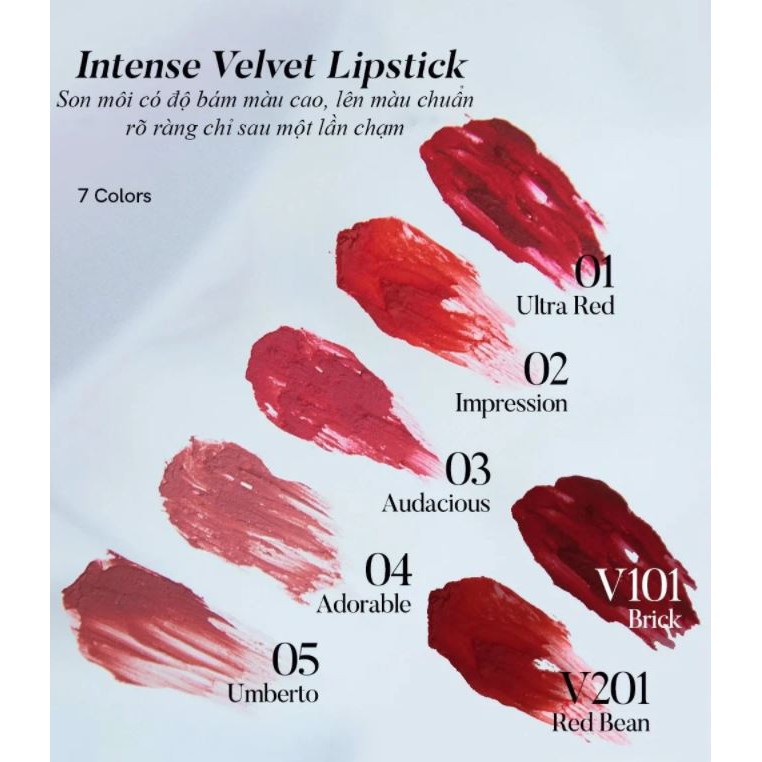 Son Thỏi Lì, Mịn Mượt Như Nhung Hope Girl Intense Velvet Lipstick 3g