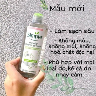 Nước tẩy trang Simple Xanh Lá