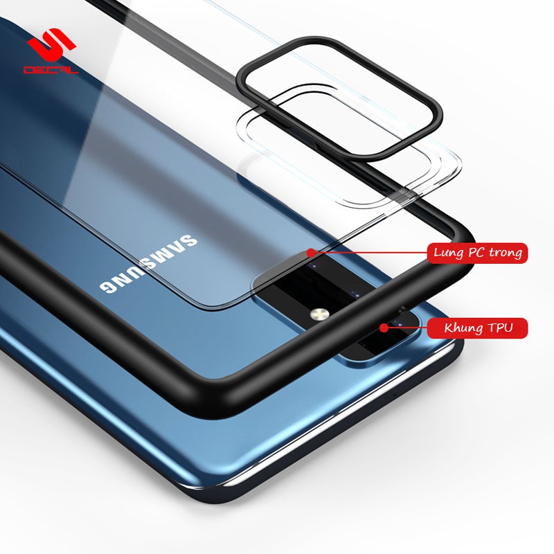 Ốp lưng IPAKY Samsung S20 / S20+ / 20 Ultra, Viền TPU, Mặt lưng trong, Mỏng và nhẹ