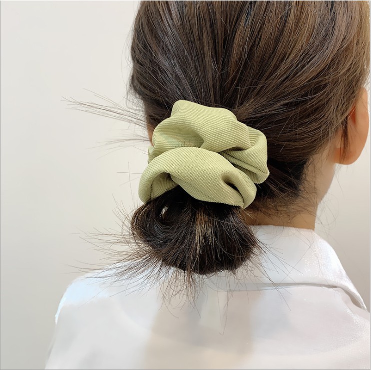 Dây cột tóc vải scrunchies đơn giản đồ buộc tóc scrunchies phụ kiện tóc