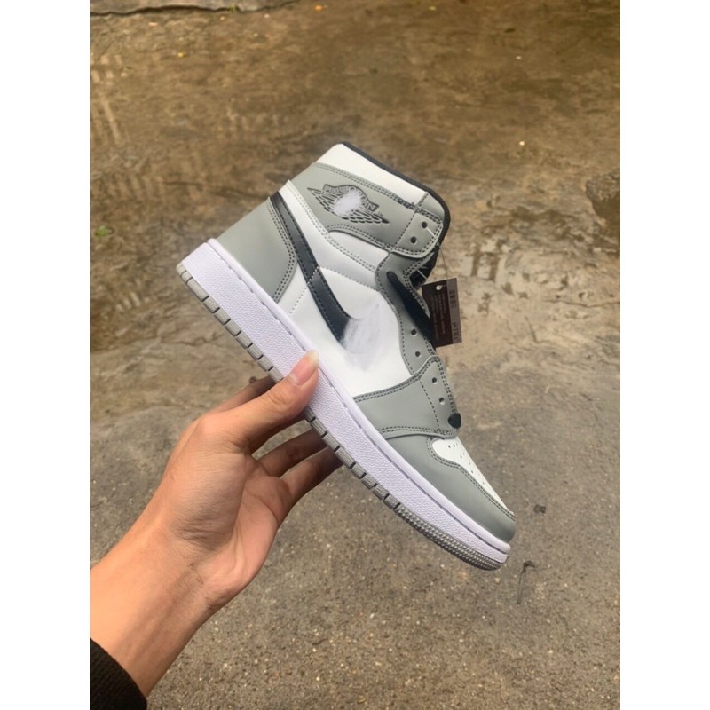 Giày thể thao A.I.R JO.R.Đ.ẦN 1 Xám trắng cổ cao siêu đẹp cho nam và nữ | BigBuy360 - bigbuy360.vn