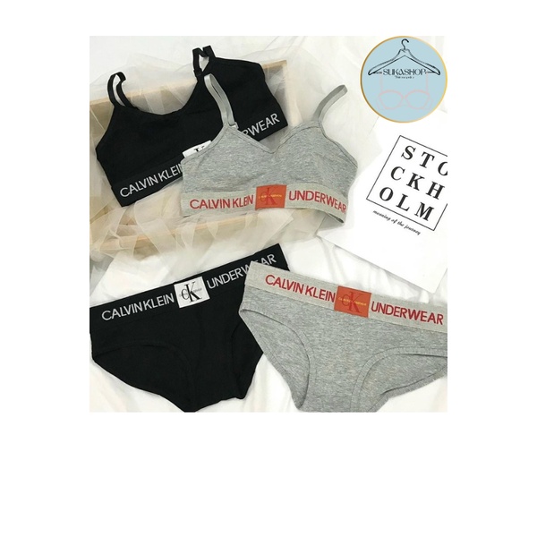 Set đồ Calvin Klein Cotton Cao cấp, sexy, thể thao chất mềm mịn   HOTTREND 2023 - CKLG