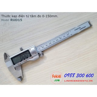 Thước kẹp điện tử RUD15, chất liệu thép không rỉ, tầm đo 0-150mm