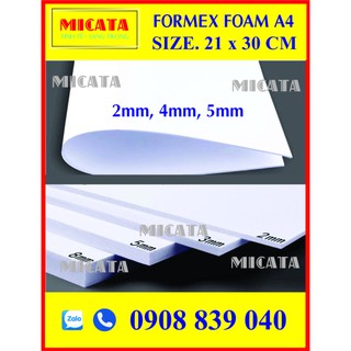 BÌA MÔ HÌNH A4 21x30 CM FOAM