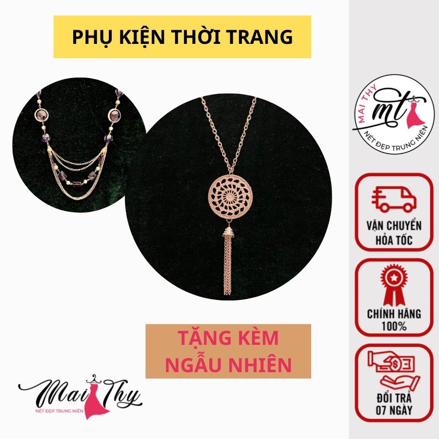 Phụ Kiện Đầm, Dây Chuyền Tặng Kèm Ngẫu Nhiên Sang trọng, Mẫu Quà Tặng Mặc Đầm Nữ Nhiều Mẫu