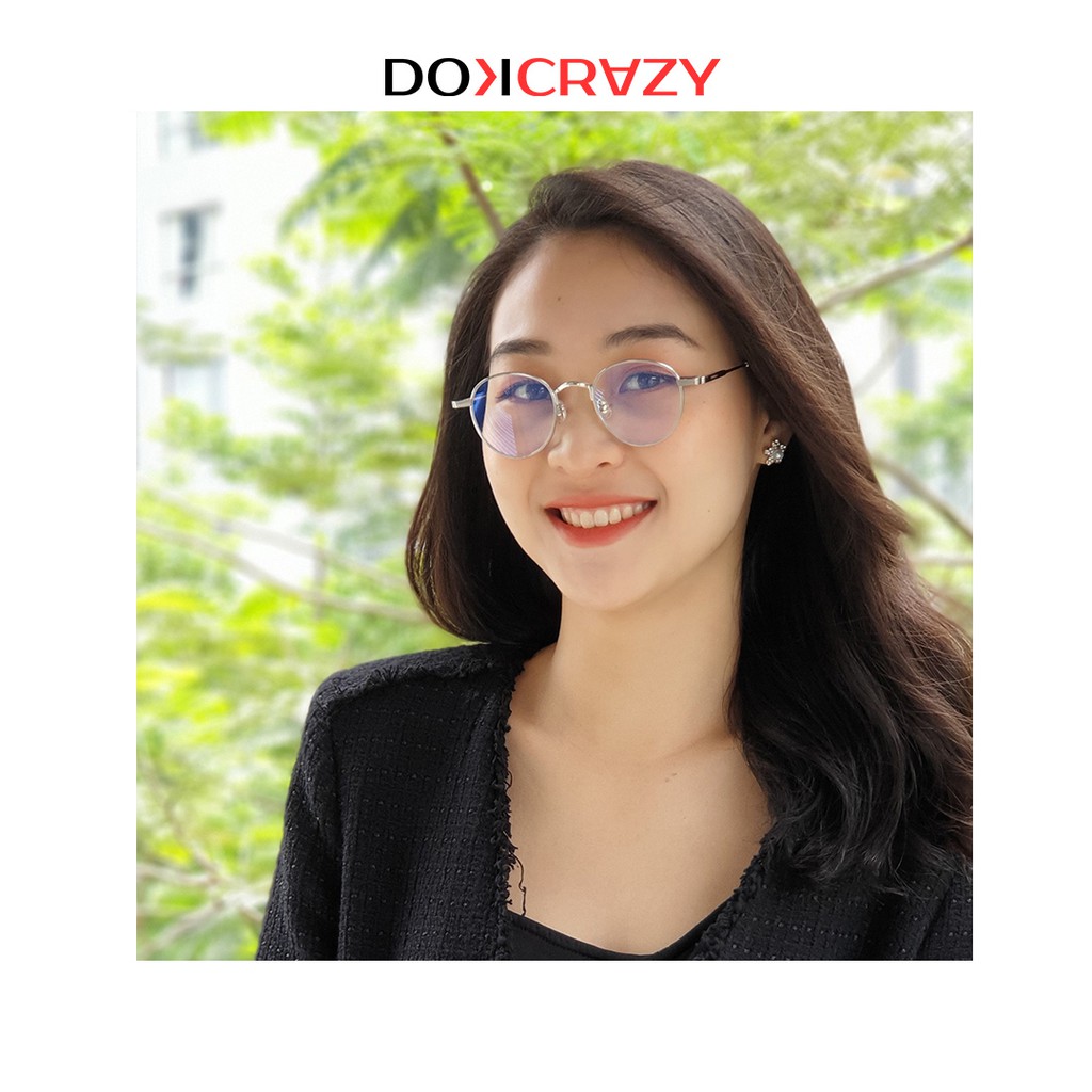 Gọng kính cận cao cấp KAMA DOKCRAZY chống ánh sáng xanh mắt không độ tròn giả cận thời trang nam nữ retro local brand | BigBuy360 - bigbuy360.vn