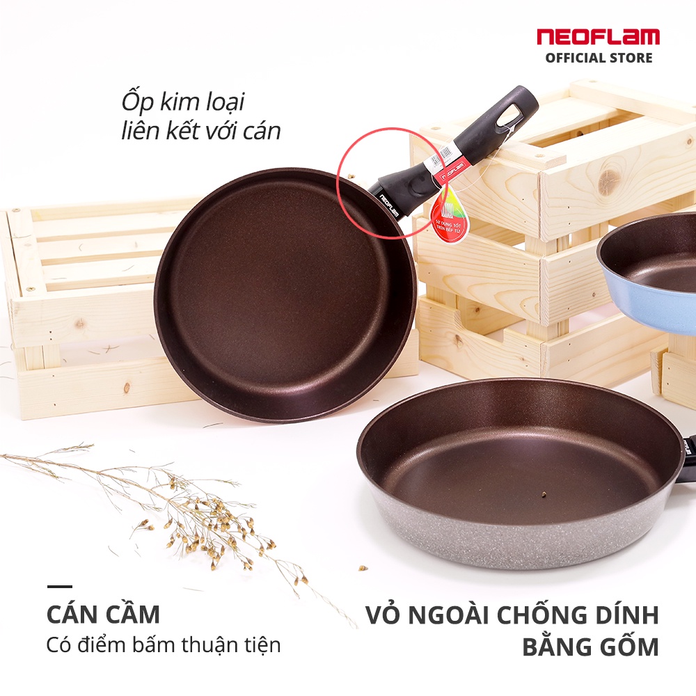 [Mã BMBAU50 giảm 10% đơn 99k] Chảo chiên Reverse Neoflam size 28cm ECRVF28I