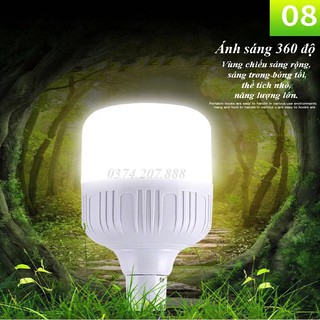 Bóng Đèn, Bóng Đèn Led Sạc Tích Điện Đa Năng 100W BI
