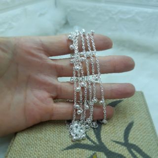 Lắc chân bạc nguyên chất