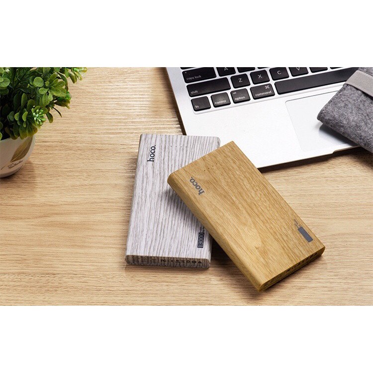 Pin Sạc dự phòng Hoco Wood Grain B12B 13000 mAh