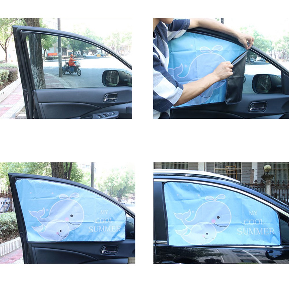 Màn che cửa sổ xe ô tô chống nắng in hình dễ thương | BigBuy360 - bigbuy360.vn