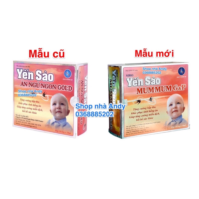 Siro Yến Sào Ăn Ngủ Ngon Gold G&P Yến sào Mummum GP - Giúp bé ăn ngon miệng