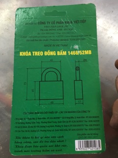 Khoá treo Việt Tiệp