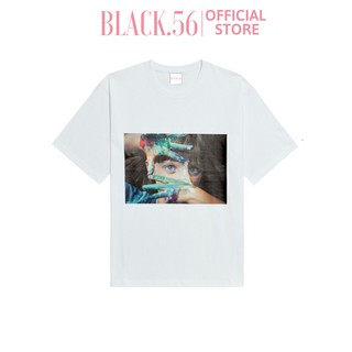 Áo thun nữ oversize PAINT WHITE , áo thun unisex form rộng tay lỡ cá tính , BLACK56 M71