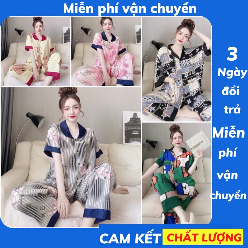 Bigsize 55-100kg đồ ngủ đồ bộ pijama mặc nhà cực Xinh chất Lụa hàn, lụa manggo ...