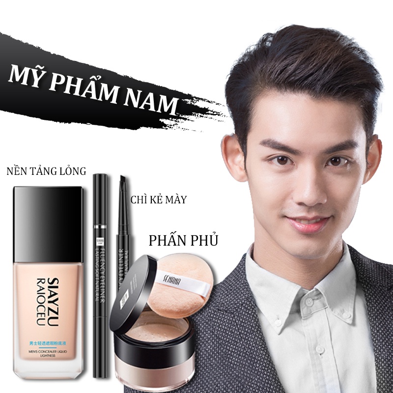 Thích hợp cho người mới bắt đầu - Mỹ phẩm nam Bộ 3 món Mỹ phẩm kiểm soát dầu hiệu quả cho nam URBFDY-M+M-SF#2+URBMB-TJ