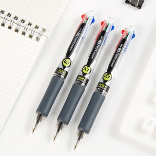 COMBO 5 bút bi 4 màu ngòi 0.7mm Agile Baoke B48