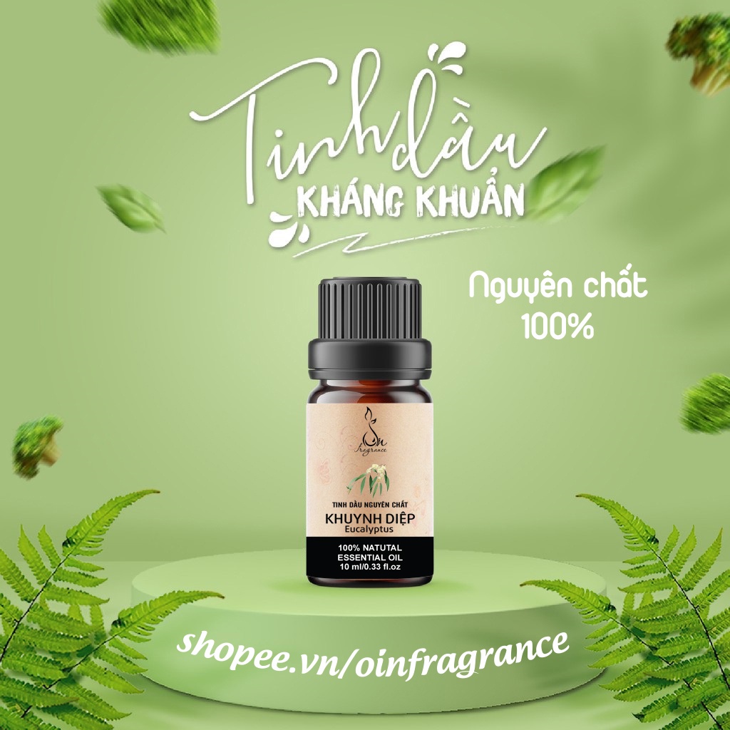 Tinh dầu xông 100% thiên nhiên an toàn, có kiểm định chất lượng, hương thơm dịu nhẹ với nhiều lựa chọn