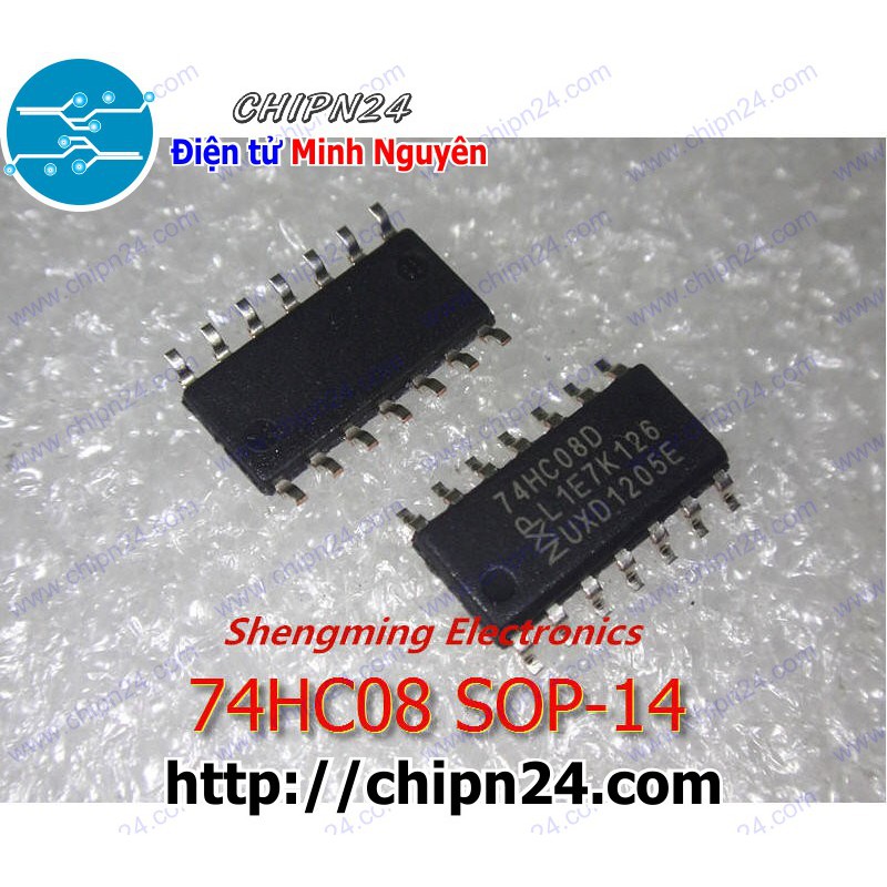 [3 CON] IC 74HC08 SOP-14 (SMD Dán) (74HC08D 7408)