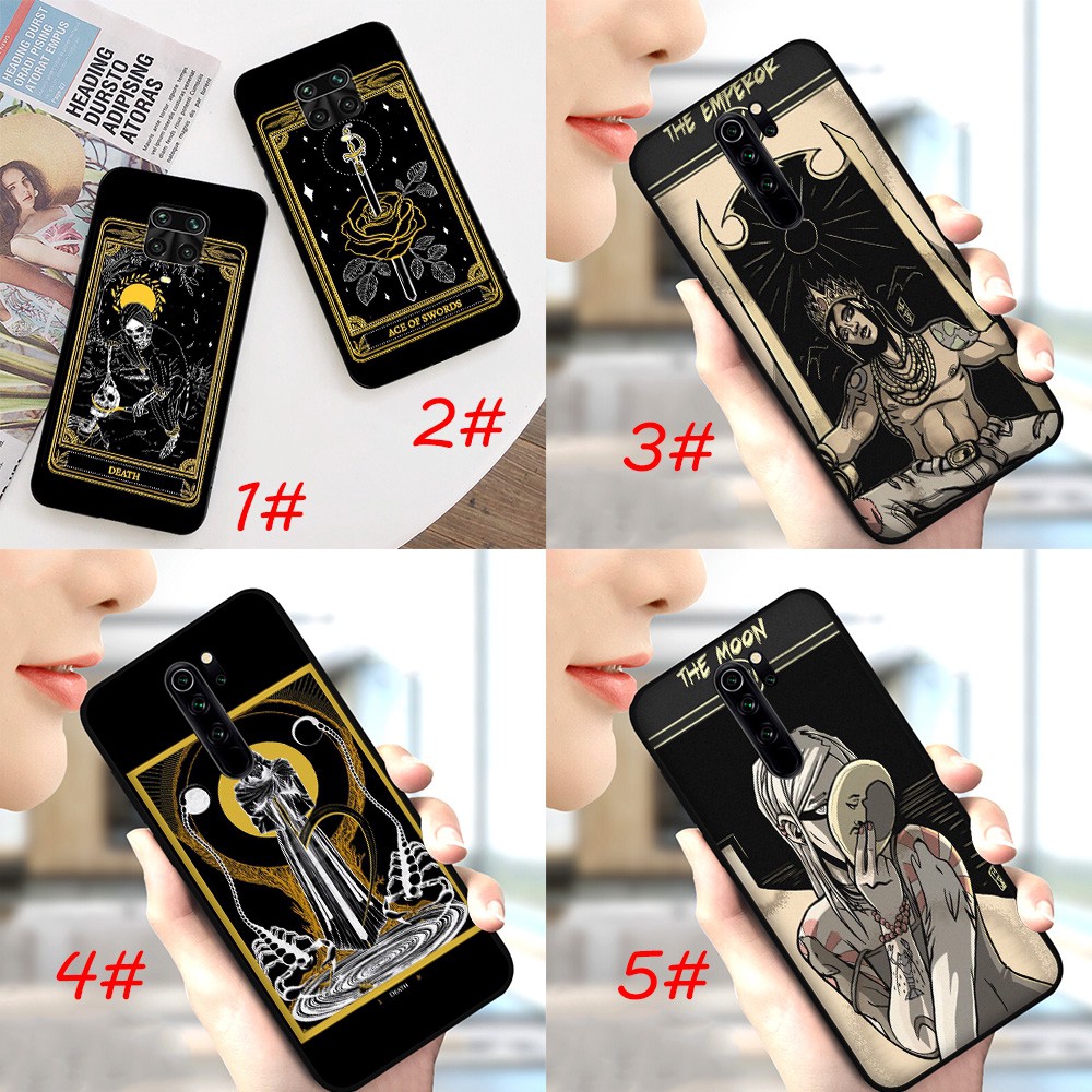 Ốp Điện Thoại Tpu Mềm Hình Bài Tarot Death D46 Cho Redmi Note 5 6 7 8 8t K30 Pro Prime