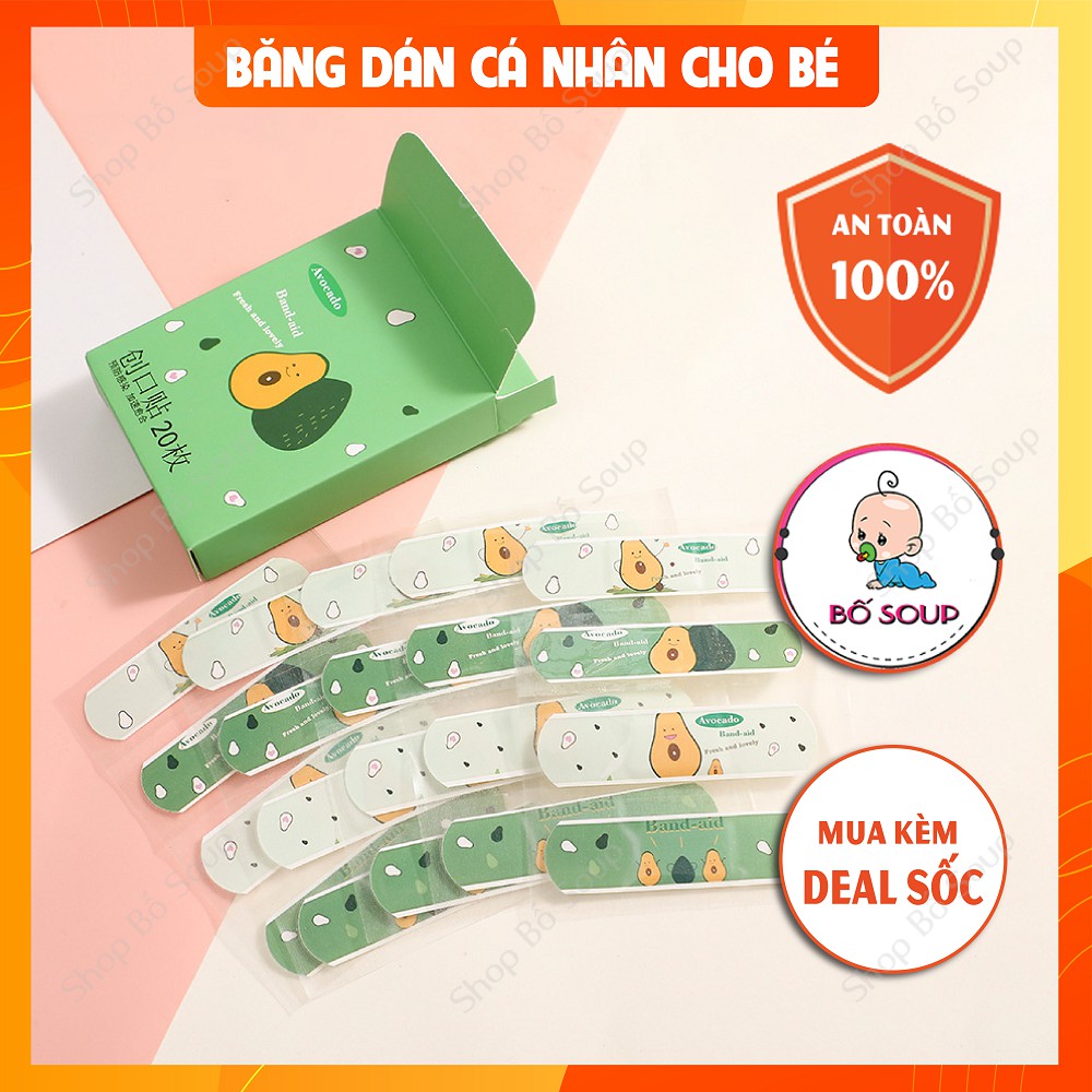 Hộp băng dán cá nhân urgo không thấm nước hoạt hình dễ thương (hộp 20 miếng dán)