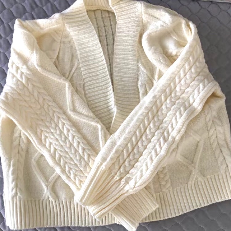 Áo Khoác Cardigan Áo Len Cardigan Thêu Gấu Thu Đông 2021 Hàng Quảng Châu Siêu Đẹp (Ảnh Thật Ở Cuối)