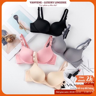 Áo Ngực Su Đúc Không Gọng Nâng Ngực Vanvene Đệm 2-3Cm Định Hình Nâng Ngực Phù Hợp Mặc Áo Dài, Áo Sơ Mi Chống Hằn Mỡ A009