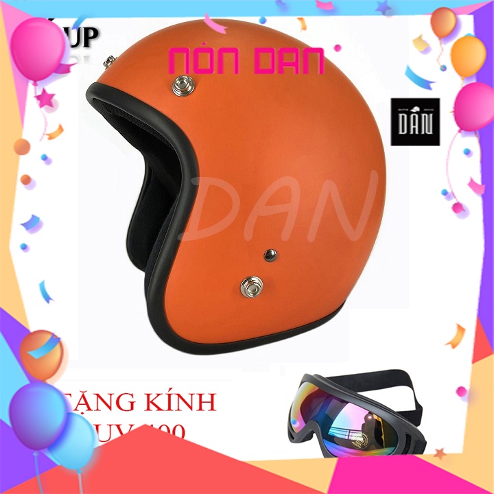MŨ BẢO HIỂM PHƯỢT 3/4 - 17 MÀU