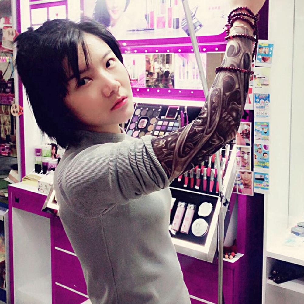 3D tattoo UV protection gloves