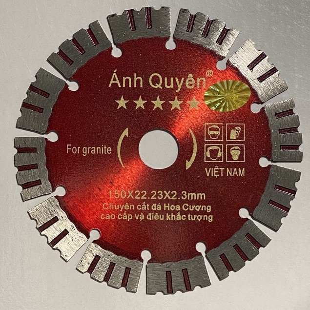 Lưỡi cắt Tường,Đá Hoa cương Ánh Quyên 125mm-150mm xẻ rãnh