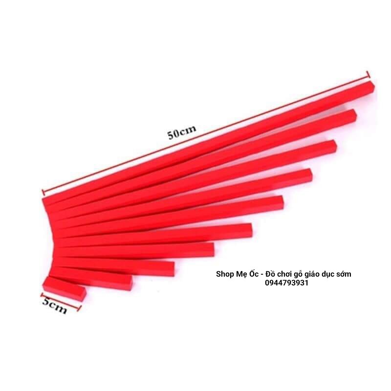 Gậy đỏ loại nhỏ Montessori (Mini Red Rods)