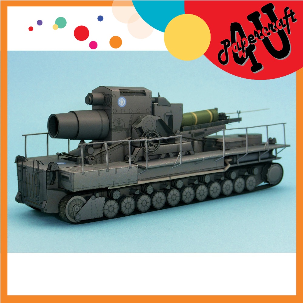 Mô hình giấy 3D  Mörser Karl tỉ lệ 1/72