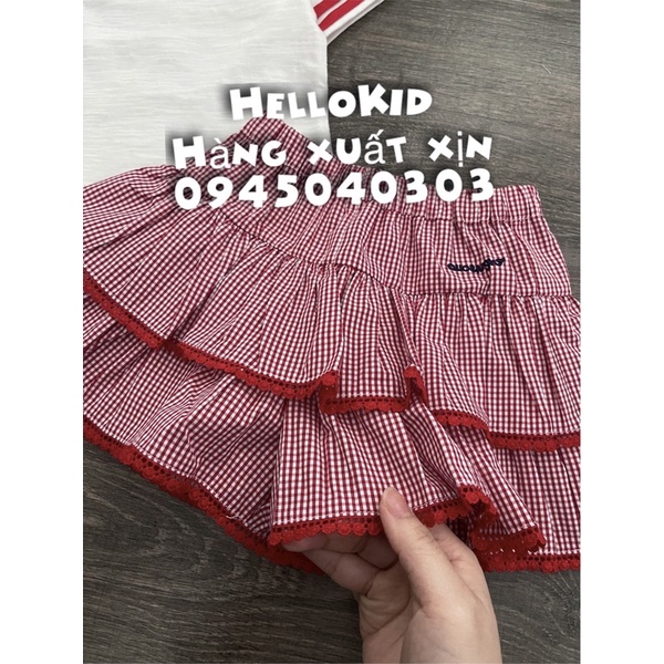 bộ thuỷ thủ váy kẻ đỏ | BigBuy360 - bigbuy360.vn