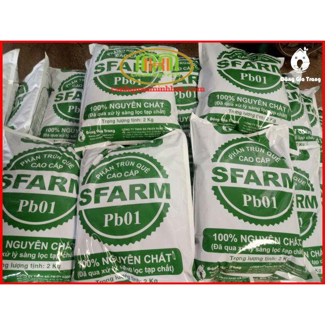 2kg phân trùn quế S-FARM trồng rau sạch cho nhà phố