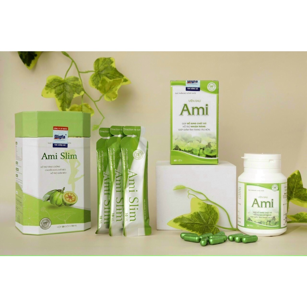 Viên Rau Ami Hỗ Trợ Giảm Tình Trạng Táo Bón