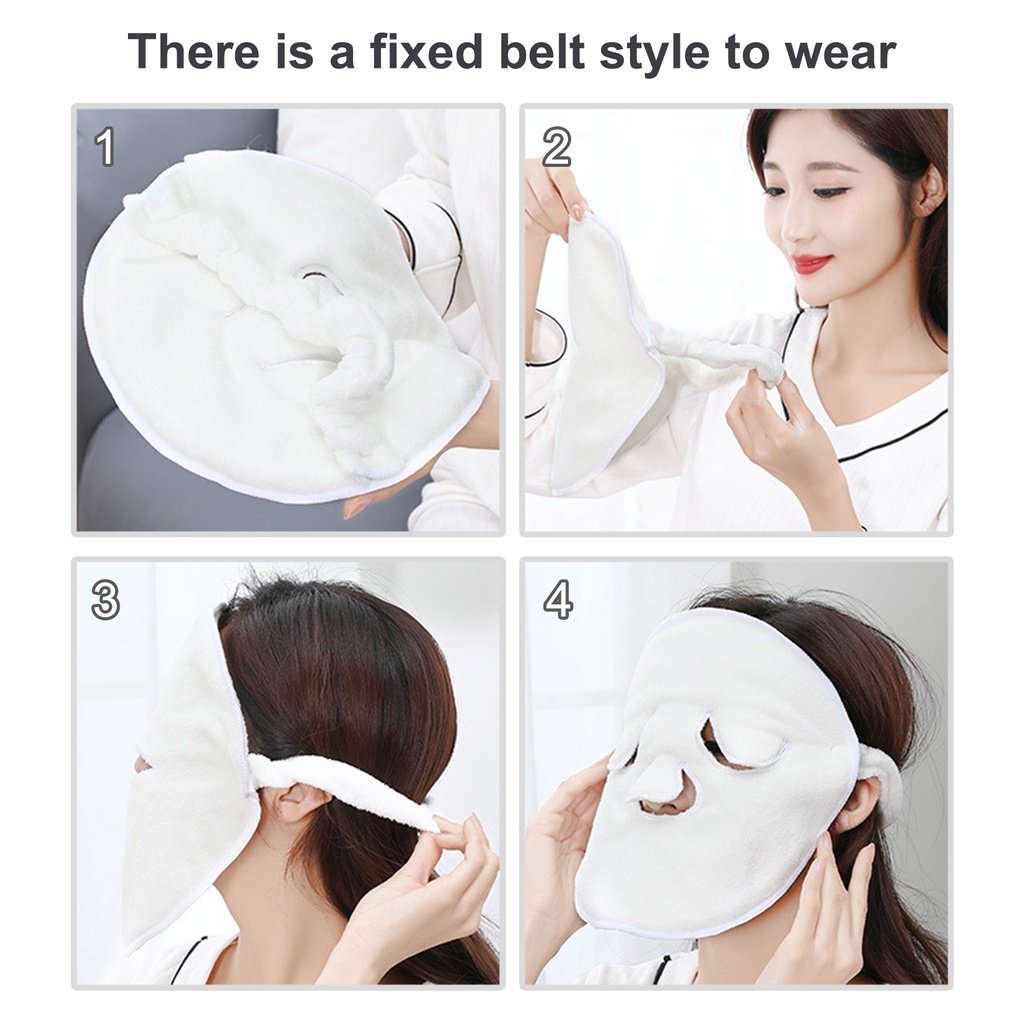 [Hàng mới về] Khăn chườm xông hơi ngừa lão hóa cho da mặt độ thấm hút nước tốt tiện dụng