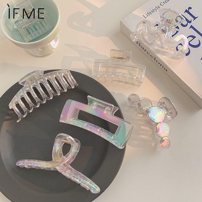 Set kẹp tóc IF ME nhựa nhiều màu sắc thời trang thanh lịch dành cho nữ