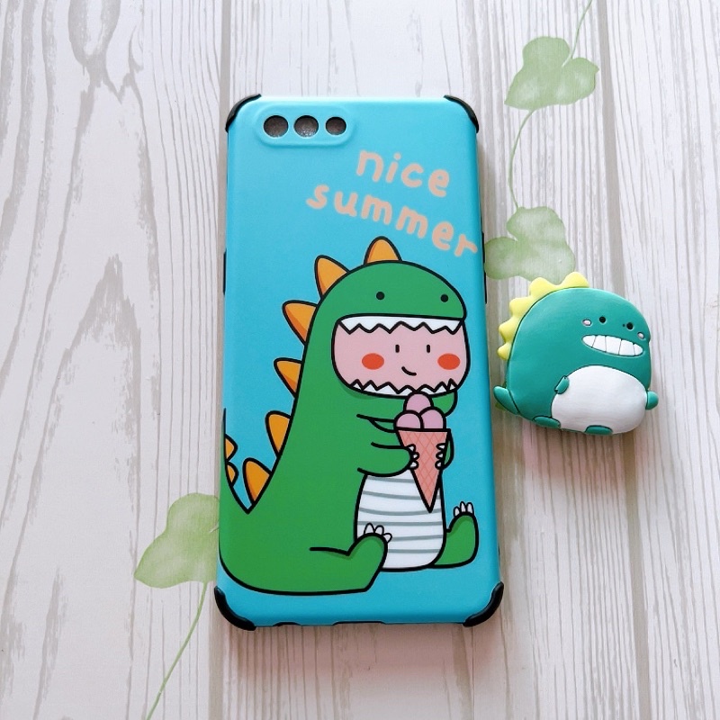 Ốp IDM Hàn Quốc Kèm Pop Oppo A3s/A12e/Realme C1